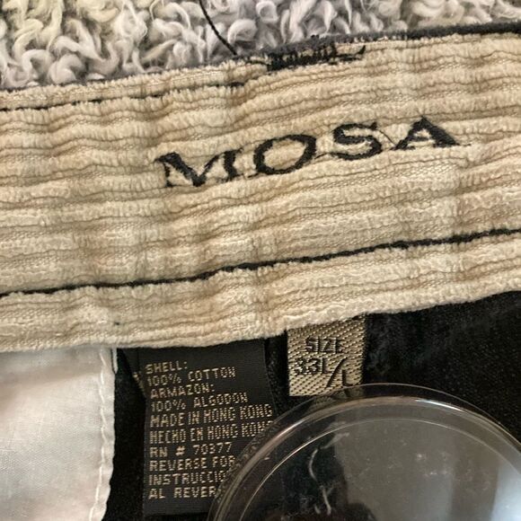 MOSA 33 L Black Unisex Corduroy Pant - Picture 3 of 7